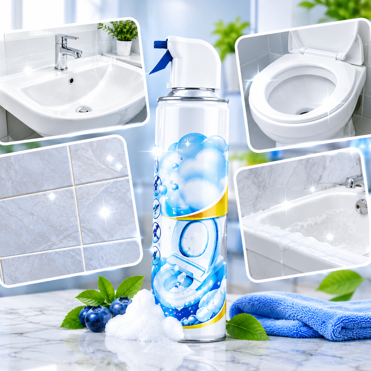 2PCs- Multipurpose Foam Cleaner