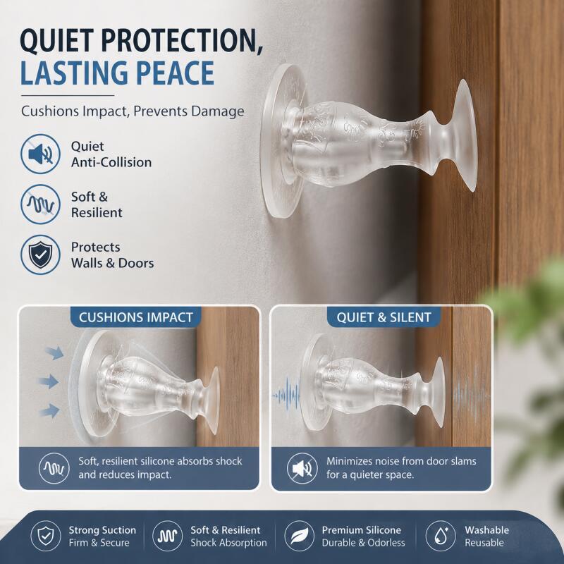 5PCs-Silicone Door Stopper