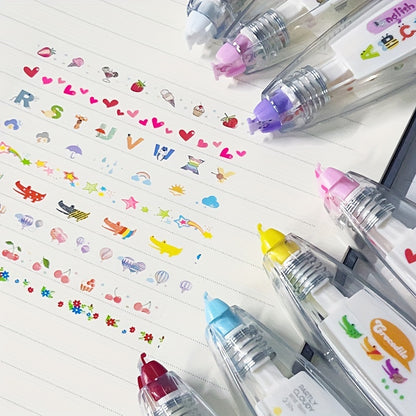 2PCs- Cute Sticker Tape Pen