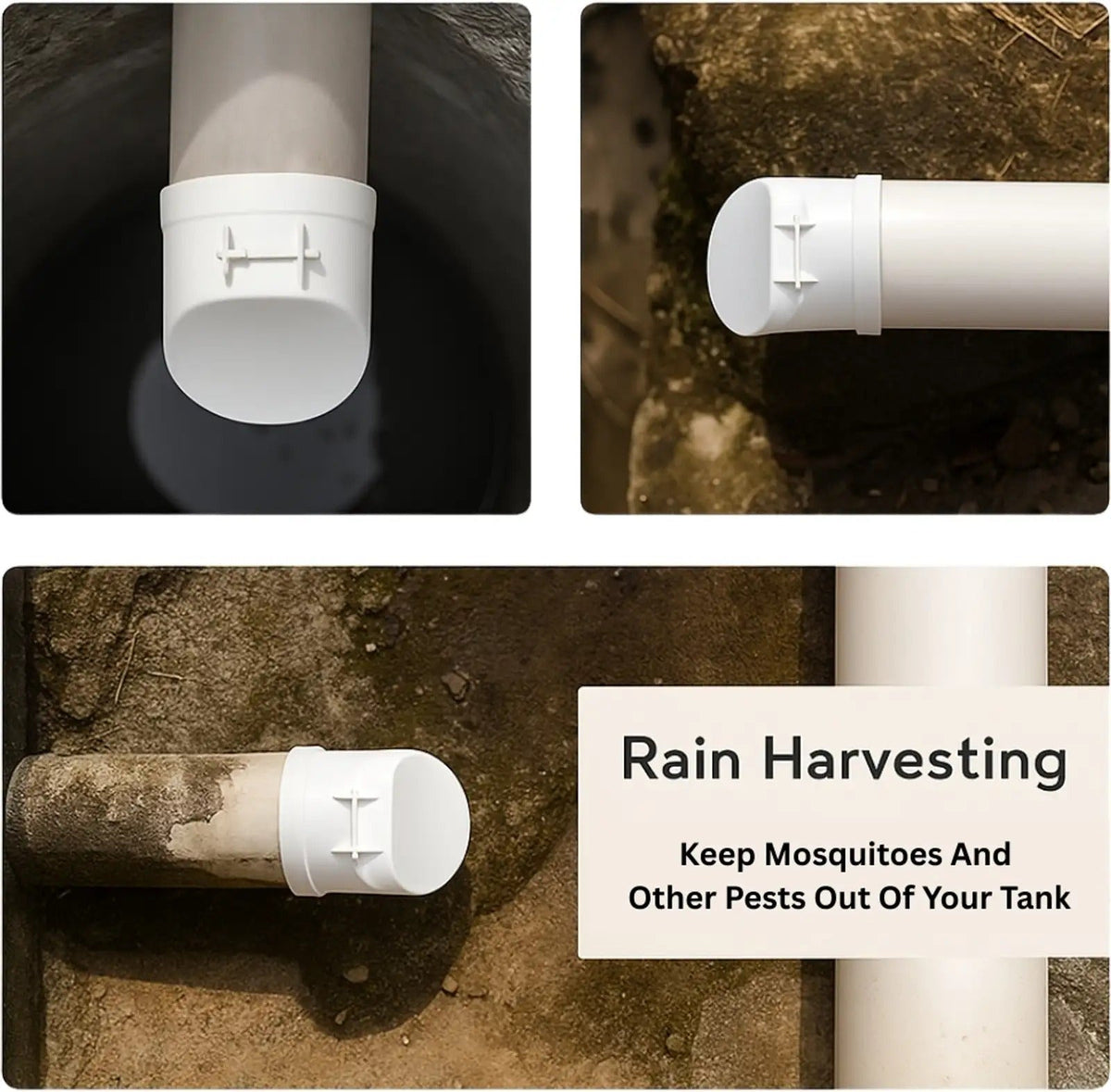 1Pc- PVC Drain Backflow Pipe Cap(4 Inch / 110mm)