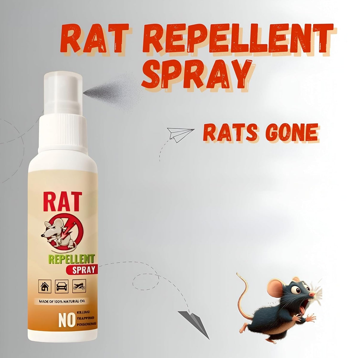 2PCs- Rat Repellent Spray