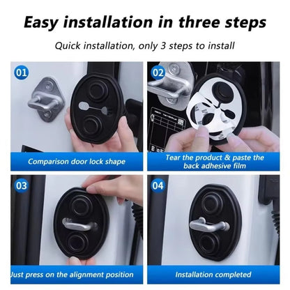 8Pcs- Car Silicone Door Lock Protector
