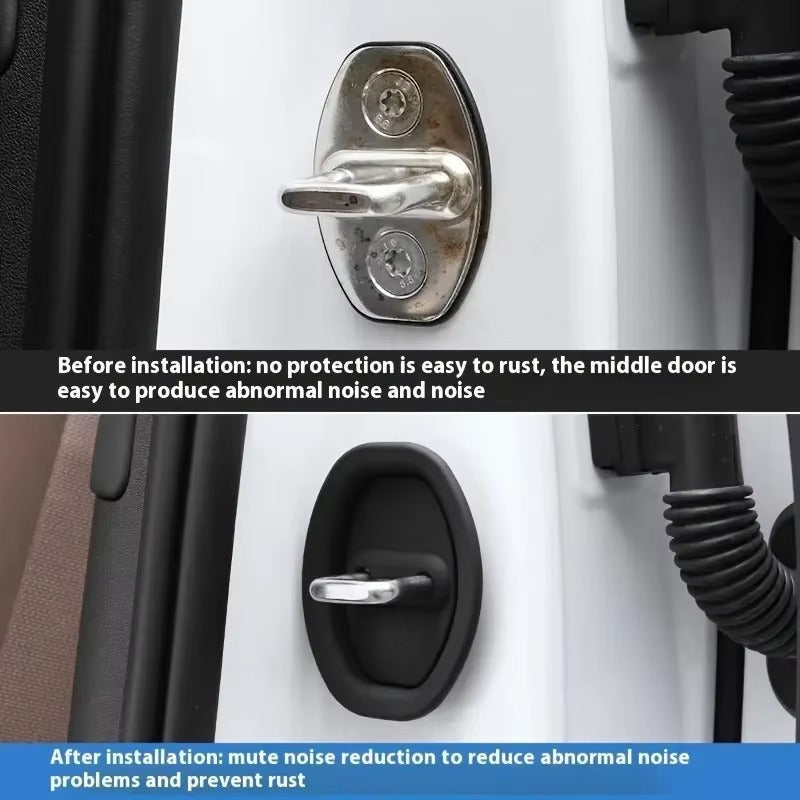8Pcs- Car Silicone Door Lock Protector